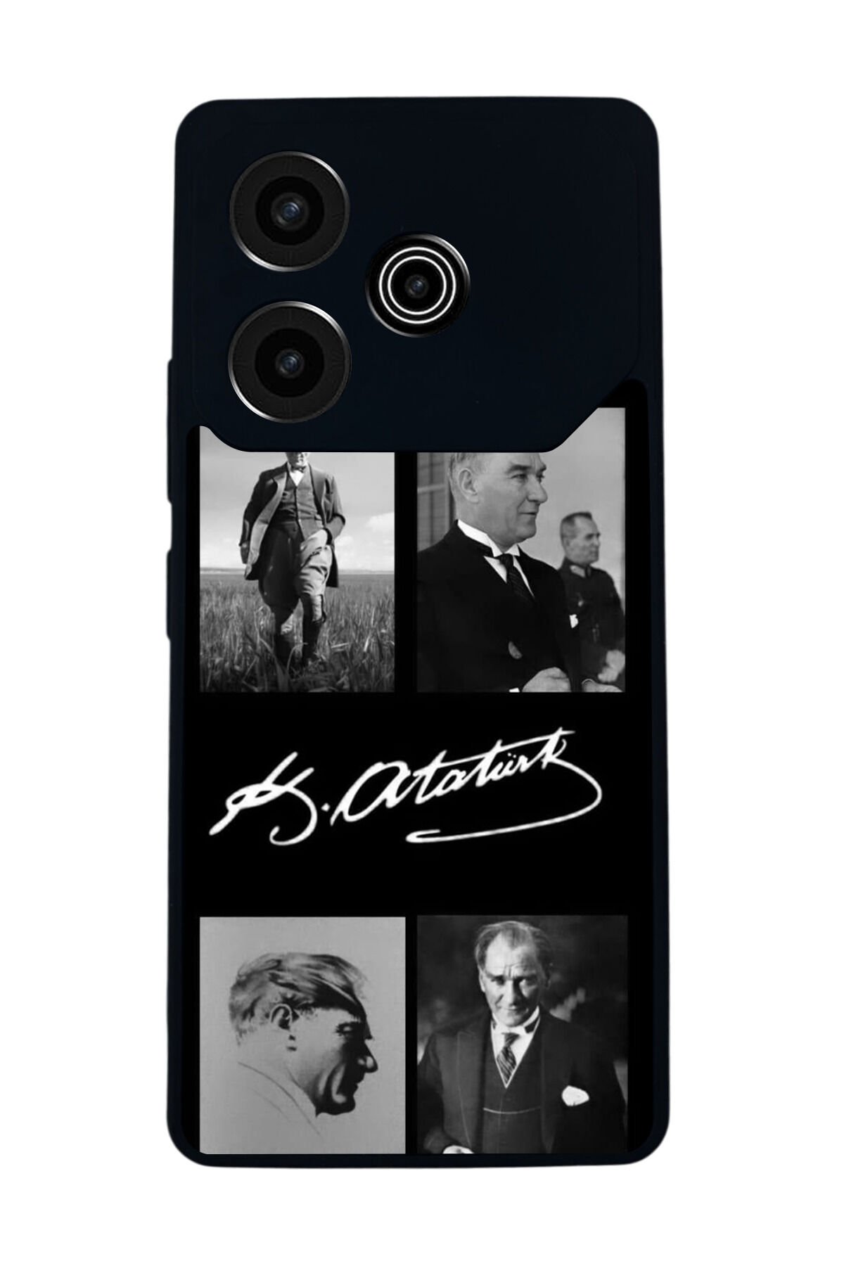 Tecno Pova 6 Uyumlu Mustafa Kemal Ataturk Tasarımlı Glossy Premium Kılıf