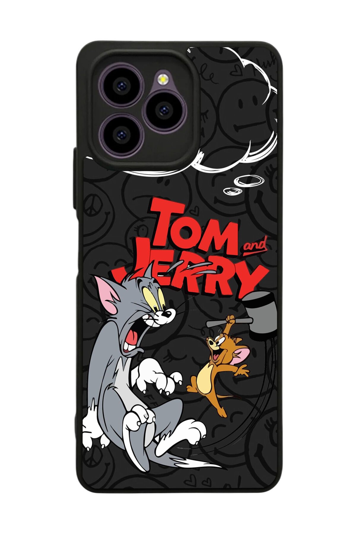 Omix X6 Uyumlu Tom And Jerry Tasarımlı Glossy Premium Kılıf
