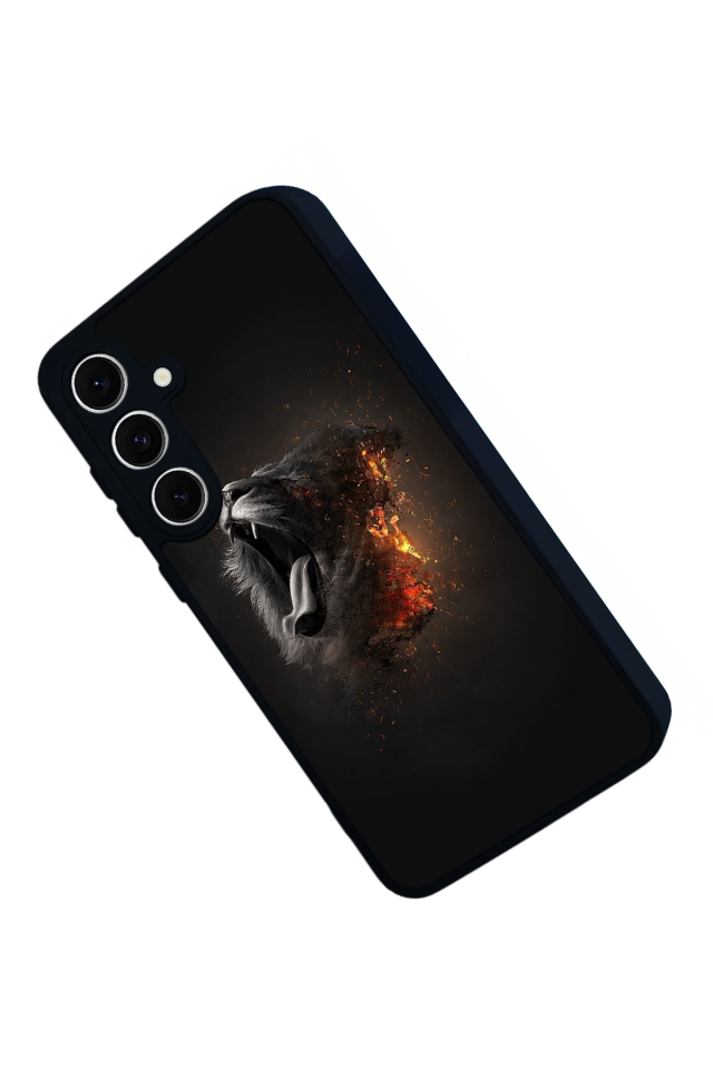 Samsung Galaxy A16 Uyumlu Aslan Tasarımlı Glossy Premium Kılıf