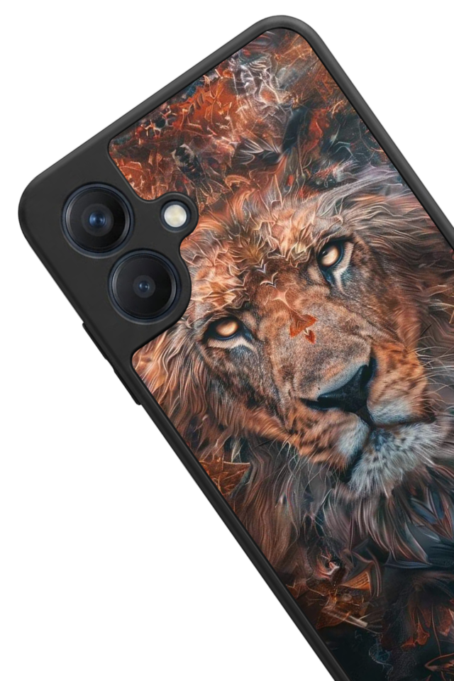 Samsung Galaxy A07 Uyumlu Aslan Tasarımlı Glossy Premium Kılıf