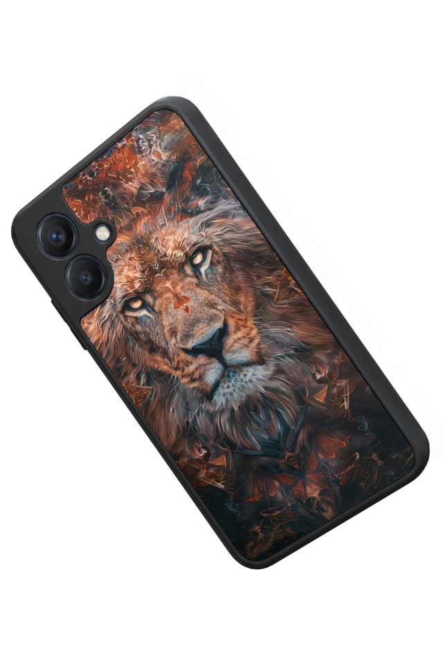 Samsung Galaxy A07 Uyumlu Aslan Tasarımlı Glossy Premium Kılıf
