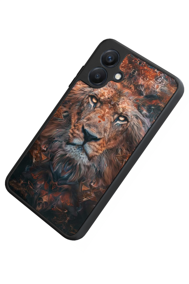 Samsung Galaxy A07 Uyumlu Aslan Tasarımlı Glossy Premium Kılıf