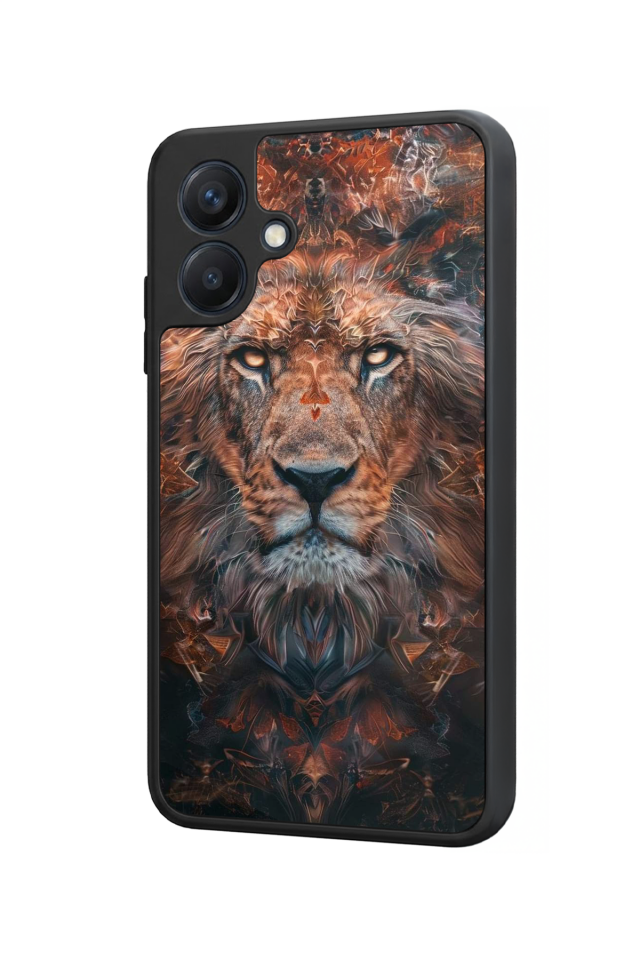 Samsung Galaxy A07 Uyumlu Aslan Tasarımlı Glossy Premium Kılıf