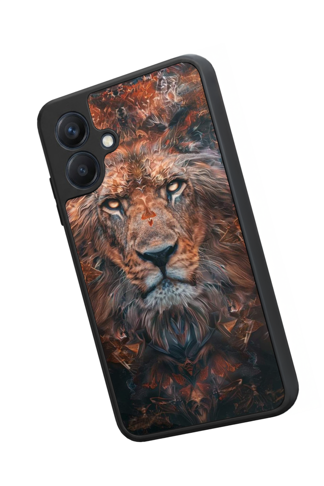Samsung Galaxy A07 Uyumlu Aslan Tasarımlı Glossy Premium Kılıf