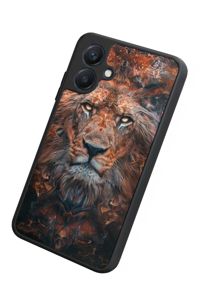 Samsung Galaxy A07 Uyumlu Aslan Tasarımlı Glossy Premium Kılıf