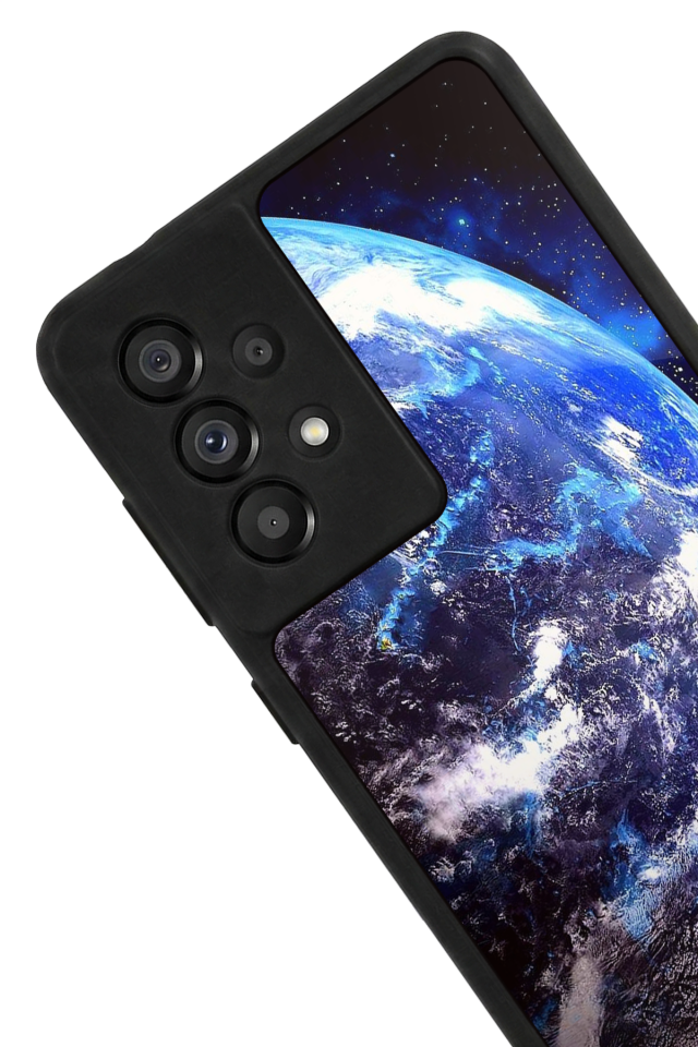 Samsung Galaxy A73 Uyumlu Ay Tasarımlı Glossy Premium Kılıf