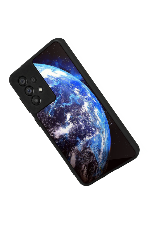 Samsung Galaxy A73 Uyumlu Ay Tasarımlı Glossy Premium Kılıf