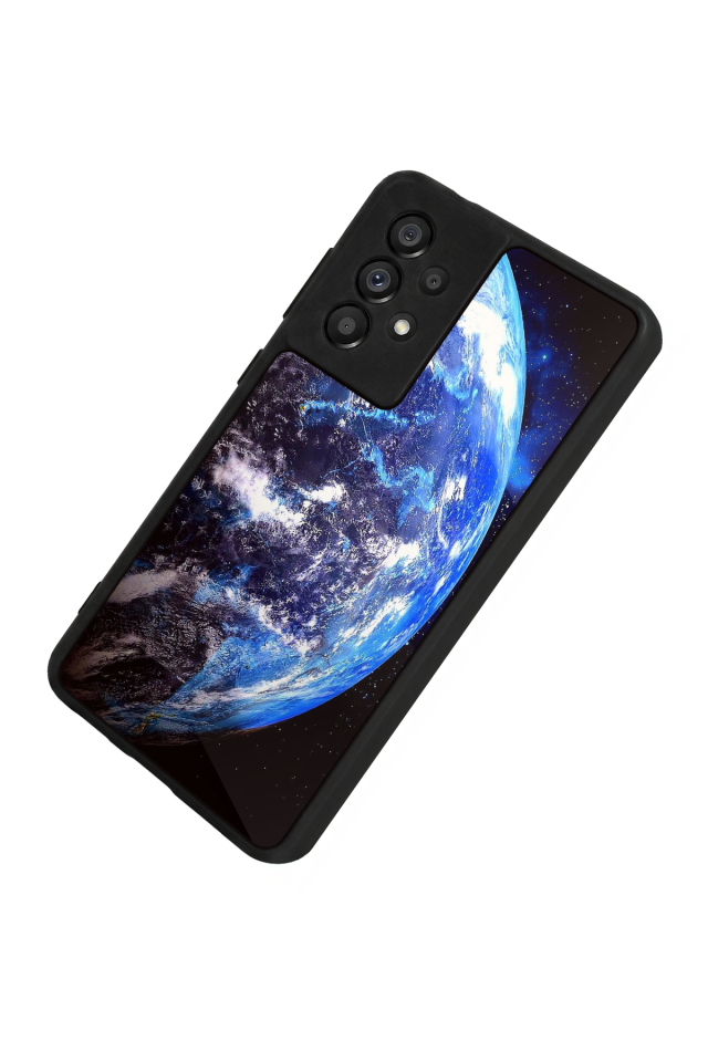 Samsung Galaxy A73 Uyumlu Ay Tasarımlı Glossy Premium Kılıf