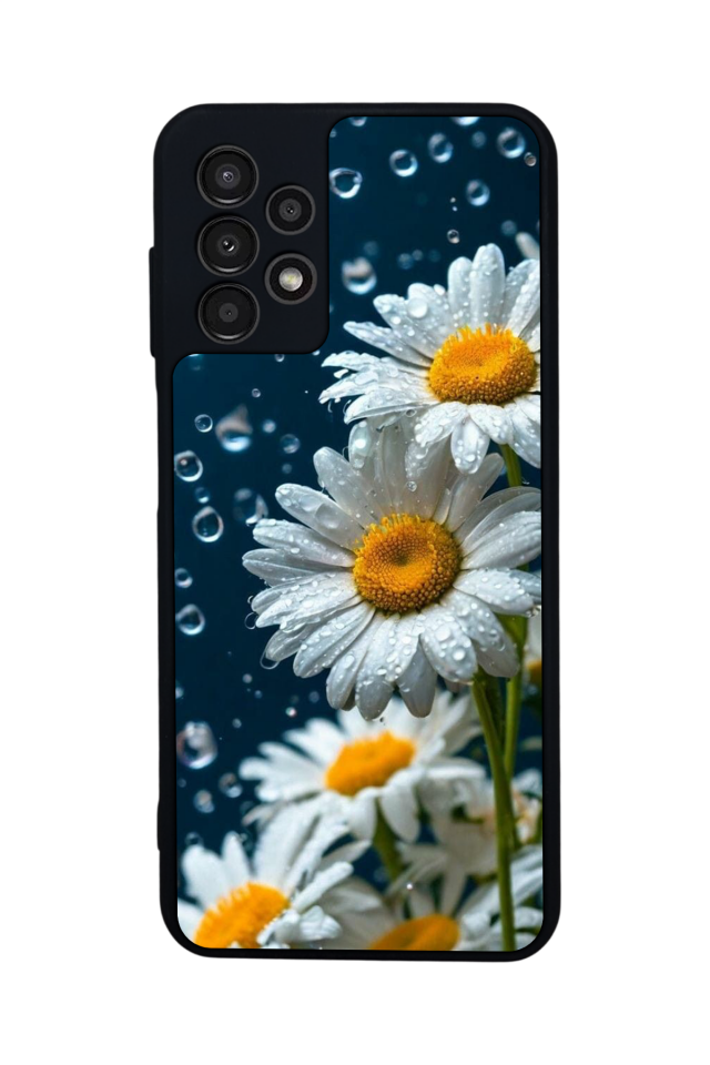 Samsung Galaxy A13 Uyumlu Cicek Tasarımlı Glossy Premium Kılıf