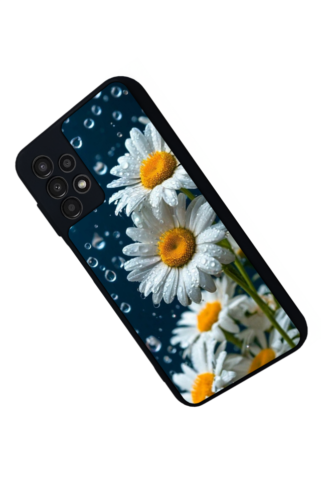 Samsung Galaxy A13 Uyumlu Cicek Tasarımlı Glossy Premium Kılıf