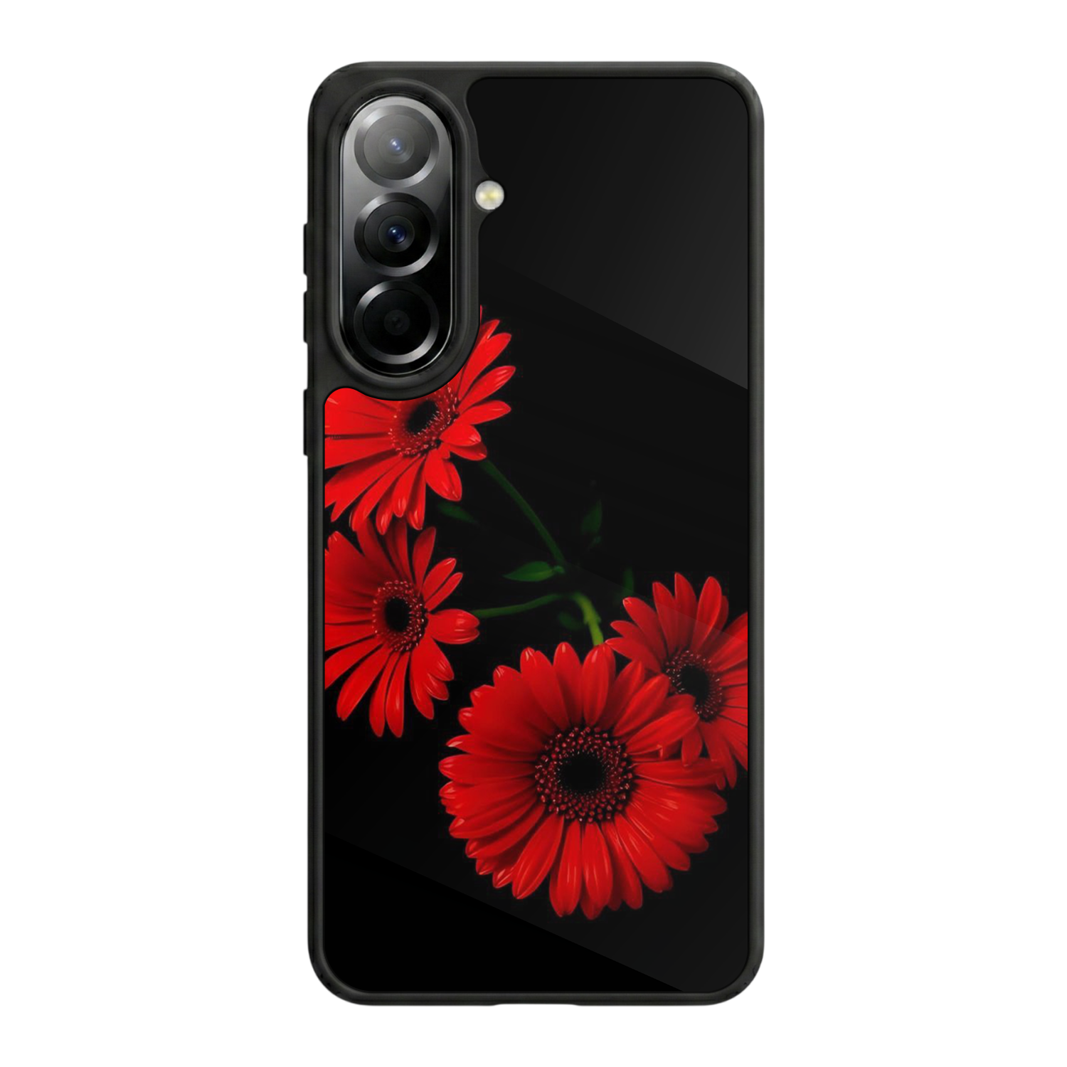 Samsung Galaxy A37 Uyumlu Cicek Tasarımlı Glossy Premium Kılıf