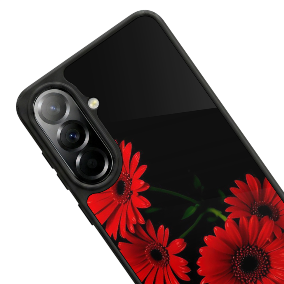 Samsung Galaxy A37 Uyumlu Cicek Tasarımlı Glossy Premium Kılıf