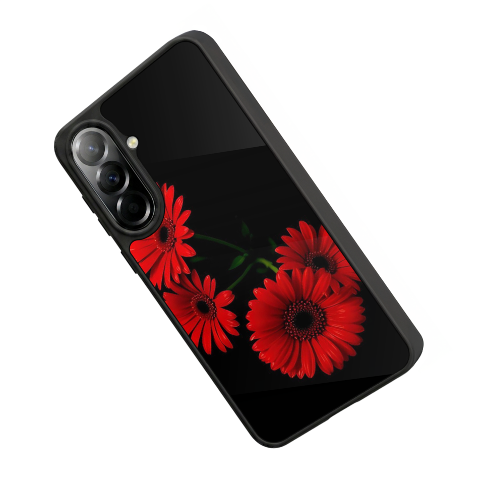 Samsung Galaxy A37 Uyumlu Cicek Tasarımlı Glossy Premium Kılıf