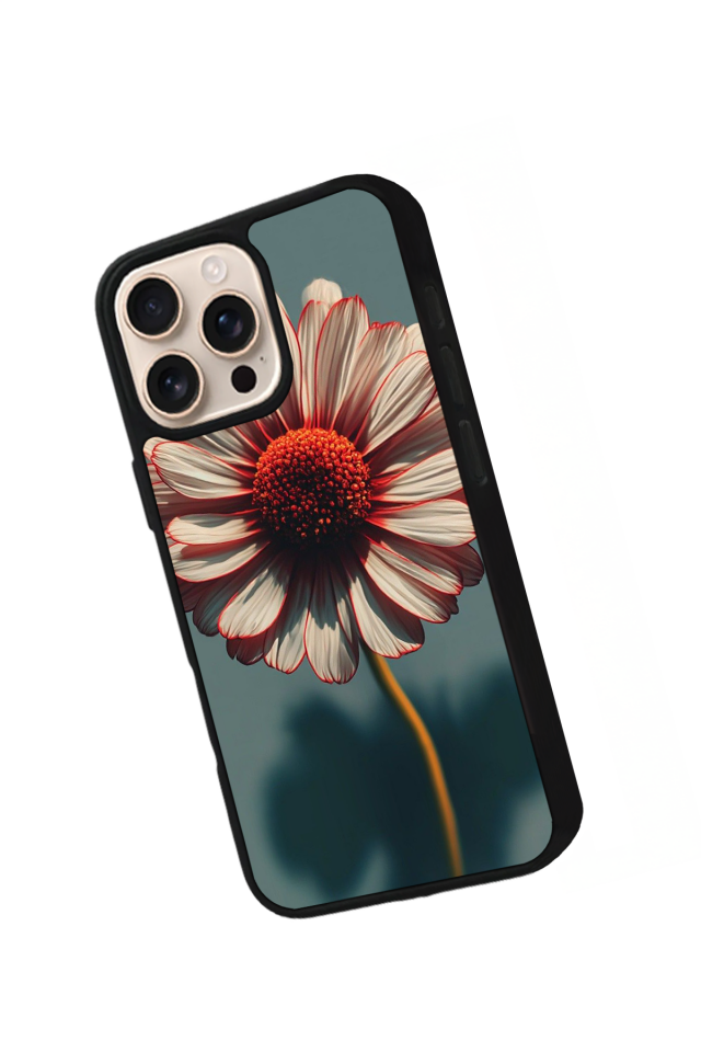 iPhone 14 Pro Uyumlu Cicek Tasarımlı Glossy Premium Kılıf