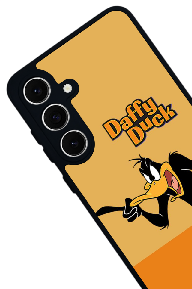 Samsung Galaxy S24 FE Uyumlu Daffy duck Tasarımlı Glossy Premium Kılıf