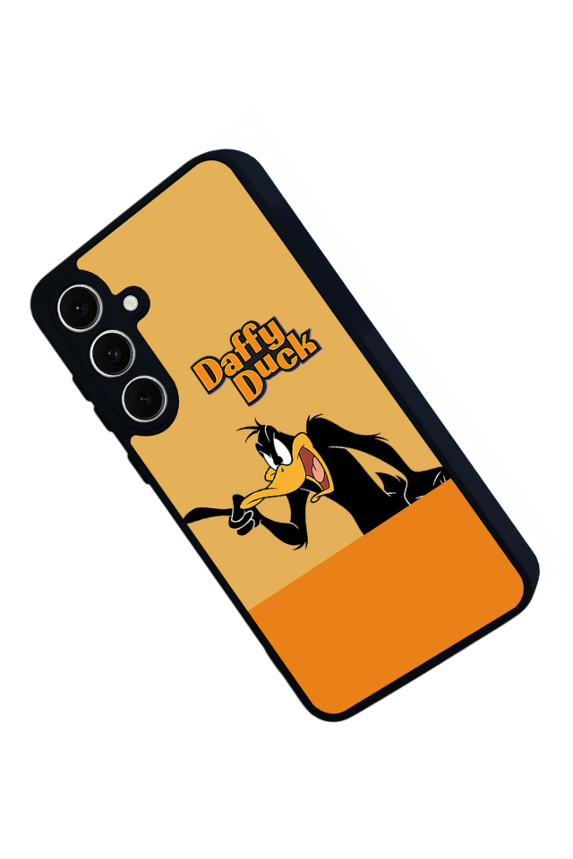 Samsung Galaxy S24 FE Uyumlu Daffy duck Tasarımlı Glossy Premium Kılıf