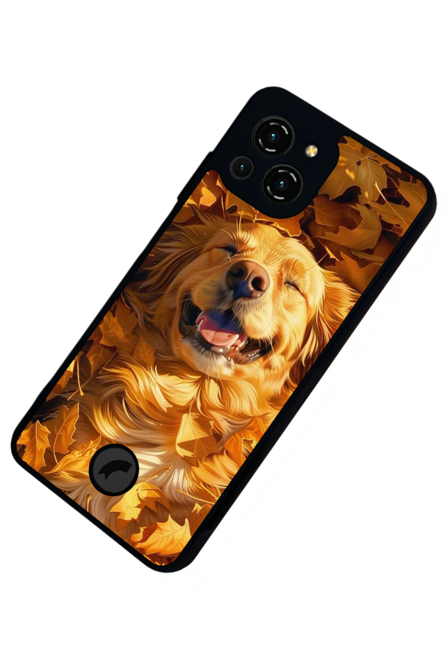 Reeder S23 Pro Max Uyumlu Golden Kopek Tasarımlı Glossy Premium Kılıf