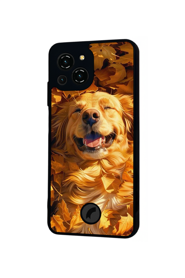 Reeder S23 Pro Max Uyumlu Golden Kopek Tasarımlı Glossy Premium Kılıf