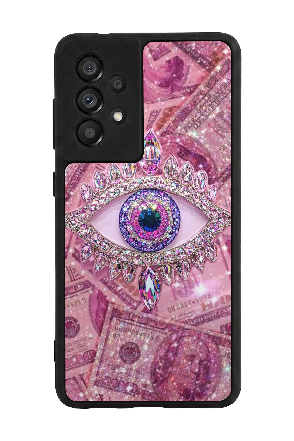 Samsung Galaxy A73 Uyumlu Göz Tasarımlı Glossy Premium Kılıf