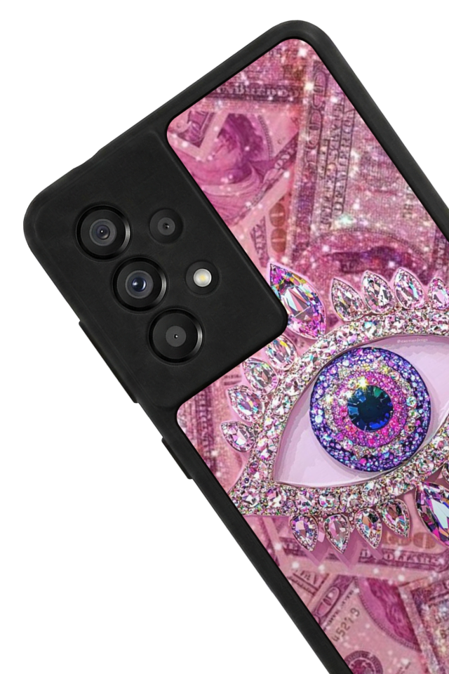 Samsung Galaxy A73 Uyumlu Göz Tasarımlı Glossy Premium Kılıf