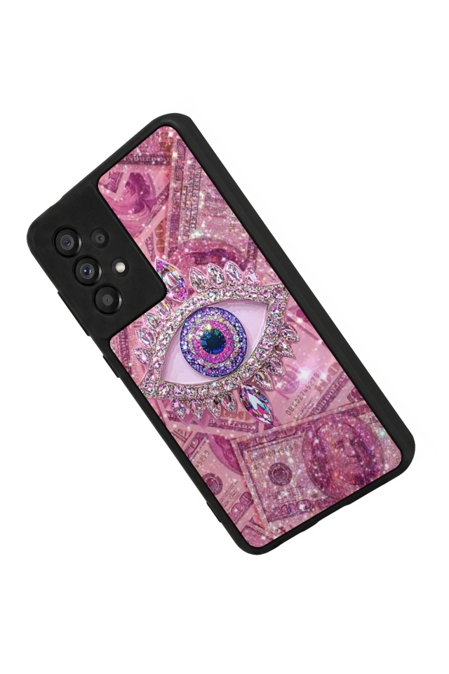 Samsung Galaxy A73 Uyumlu Göz Tasarımlı Glossy Premium Kılıf