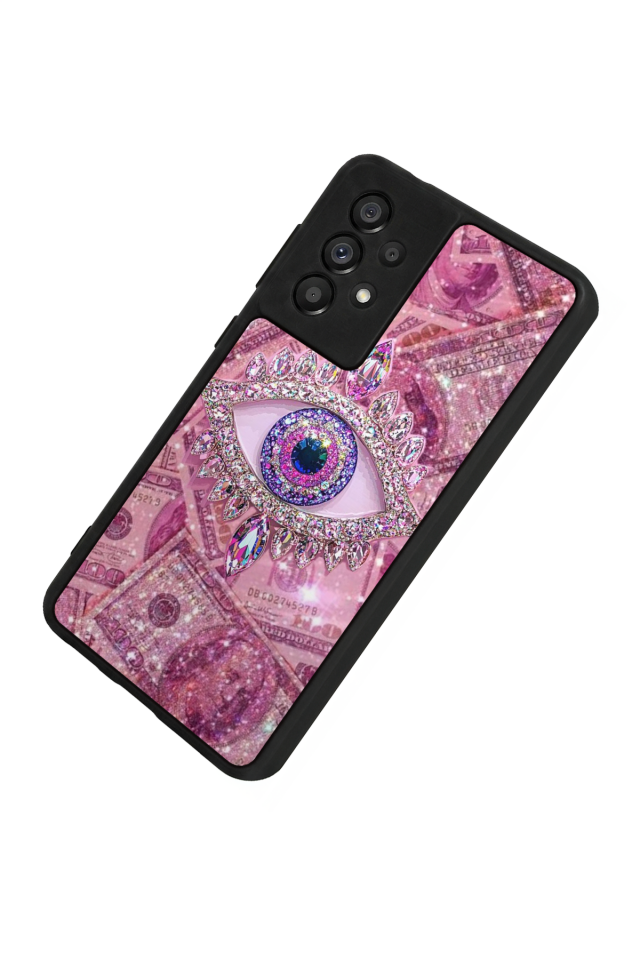 Samsung Galaxy A73 Uyumlu Göz Tasarımlı Glossy Premium Kılıf