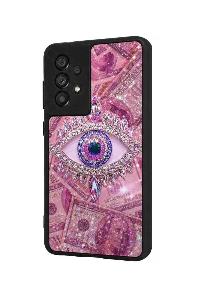 Samsung Galaxy A73 Uyumlu Göz Tasarımlı Glossy Premium Kılıf