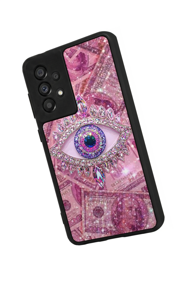 Samsung Galaxy A73 Uyumlu Göz Tasarımlı Glossy Premium Kılıf