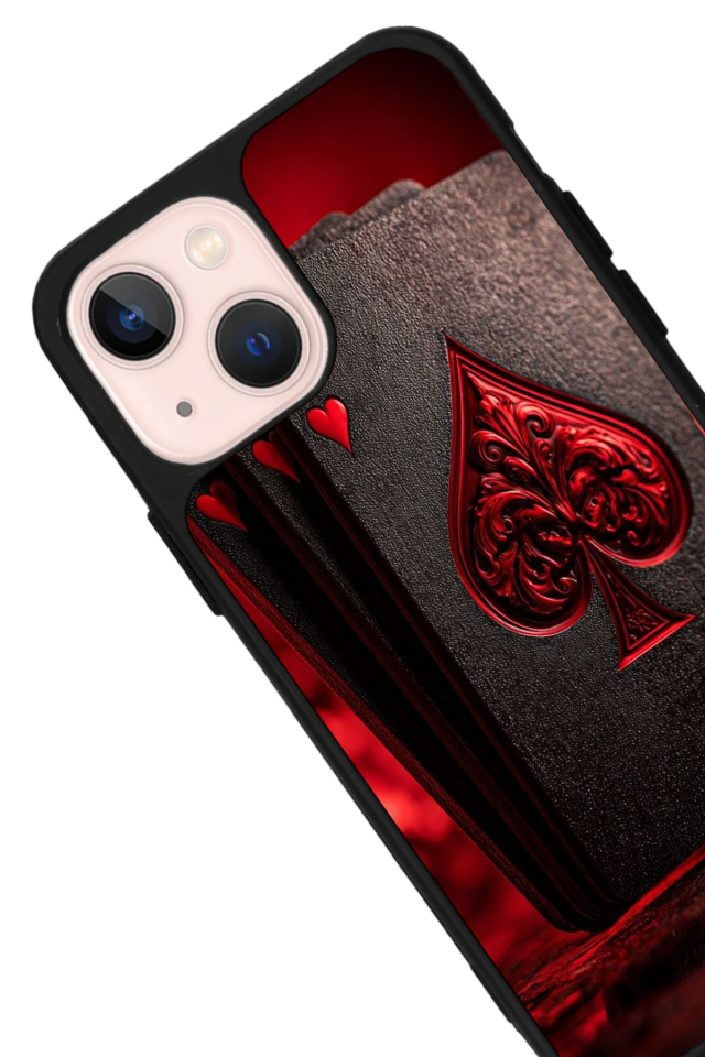 iPhone 13 Mini Uyumlu Kart Tasarımlı Glossy Premium Kılıf