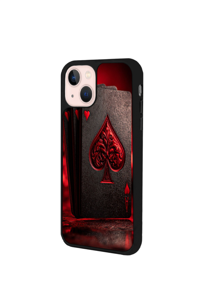 iPhone 13 Mini Uyumlu Kart Tasarımlı Glossy Premium Kılıf
