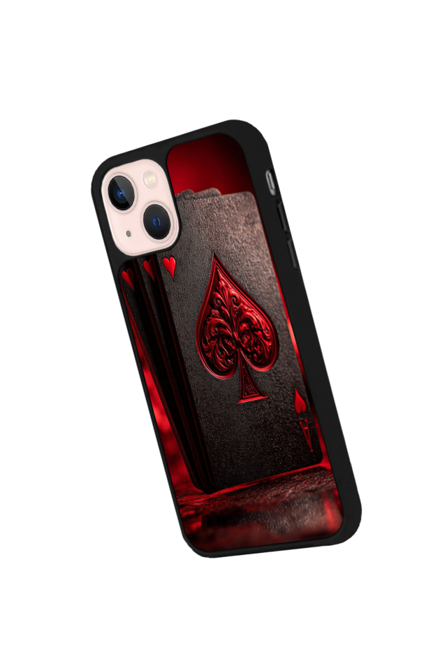 iPhone 13 Mini Uyumlu Kart Tasarımlı Glossy Premium Kılıf