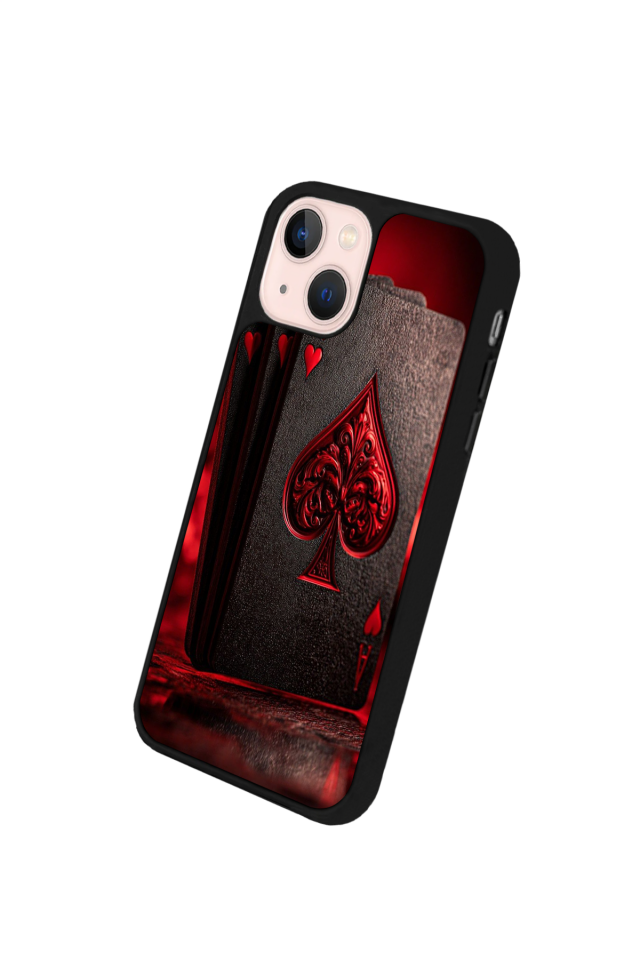 iPhone 13 Mini Uyumlu Kart Tasarımlı Glossy Premium Kılıf