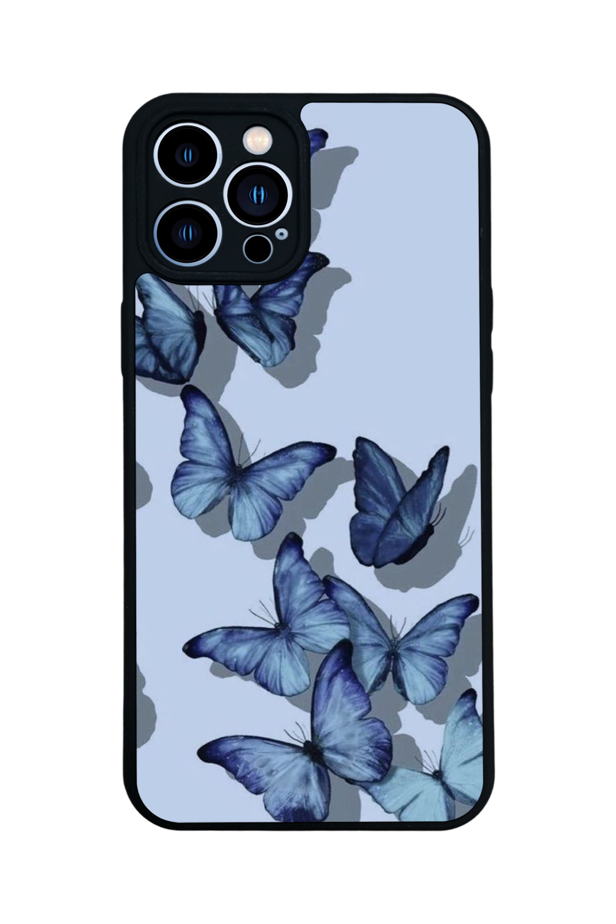 iPhone 12 Pro Max Uyumlu Kelebek Tasarımlı Glossy Premium Kılıf