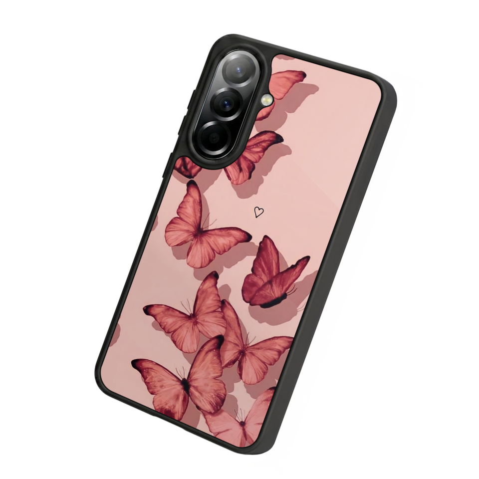 Samsung Galaxy A57 Uyumlu Kelebek Tasarımlı Glossy Premium Kılıf