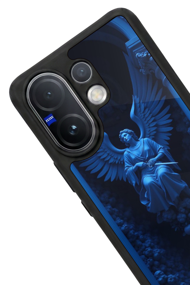 Vivo V60 Uyumlu Melek Tasarımlı Glossy Premium Kılıf