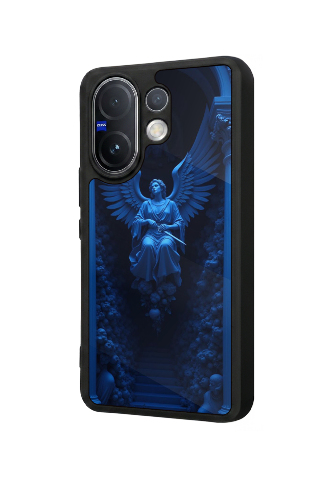 Vivo V60 Uyumlu Melek Tasarımlı Glossy Premium Kılıf