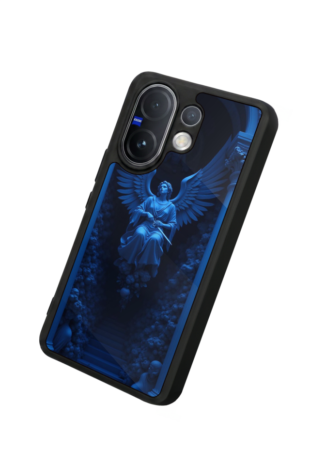 Vivo V60 Uyumlu Melek Tasarımlı Glossy Premium Kılıf