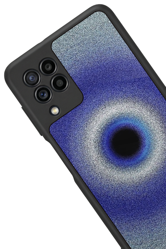 Samsung Galaxy M32 Uyumlu Nazar Tasarımlı Glossy Premium Kılıf