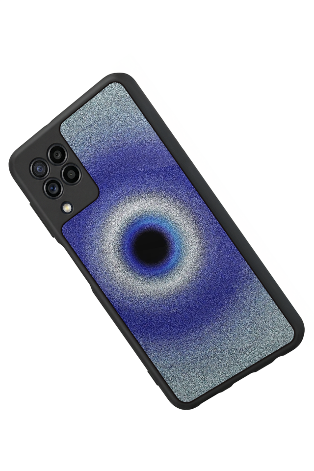 Samsung Galaxy M32 Uyumlu Nazar Tasarımlı Glossy Premium Kılıf