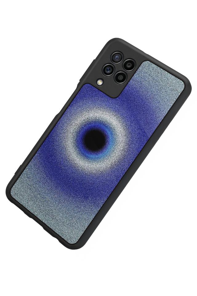 Samsung Galaxy M32 Uyumlu Nazar Tasarımlı Glossy Premium Kılıf