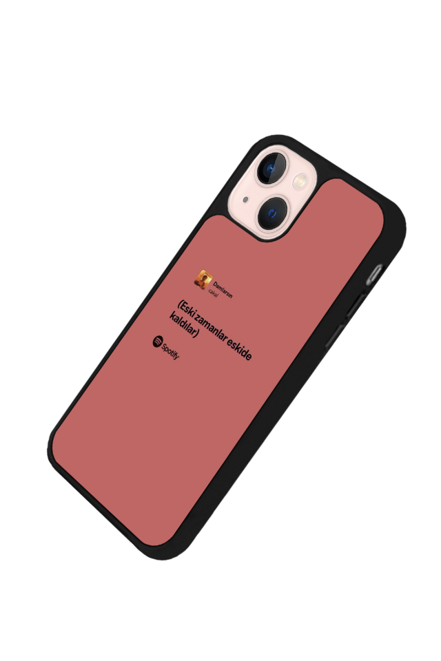 iPhone 13/14 Uyumlu Sarki Sozleri Tasarımlı Glossy Premium Kılıf