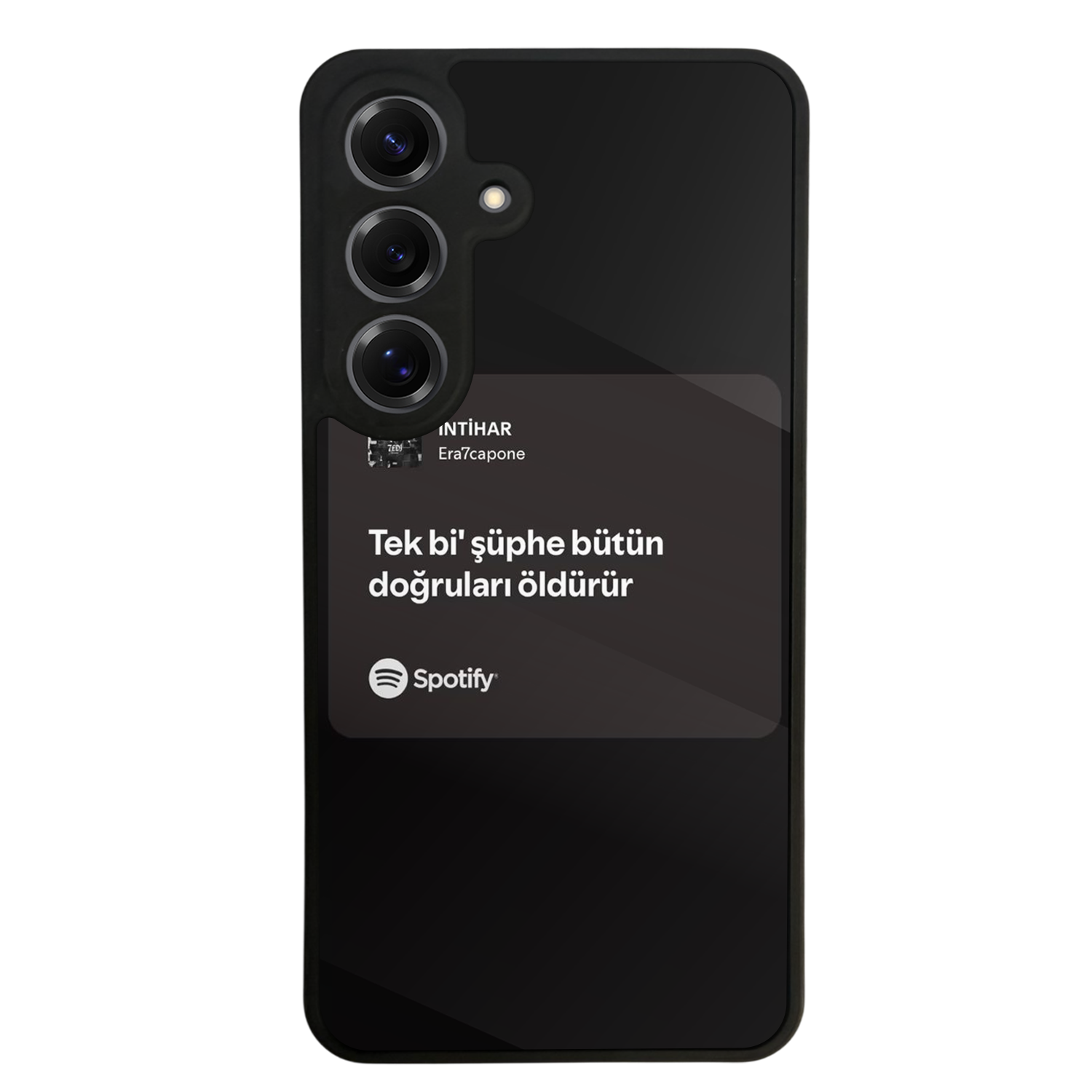 Samsung Galaxy S25 Uyumlu Sarki Sozleri Tasarımlı Glossy Premium Kılıf