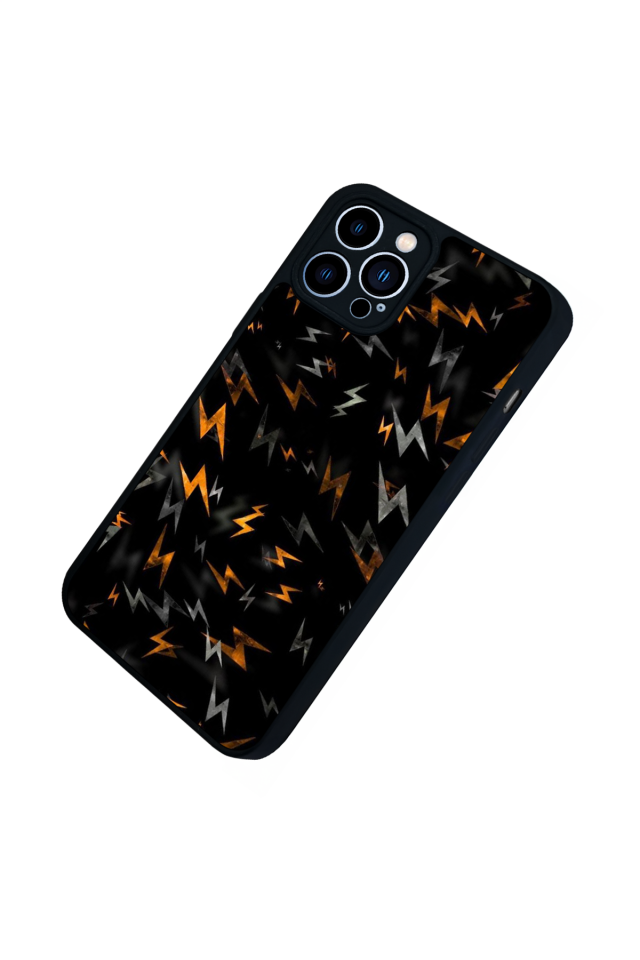 iPhone 13 Pro Max Uyumlu Simsek Tasarımlı Glossy Premium Kılıf