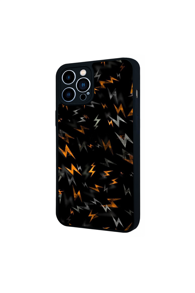 iPhone 13 Pro Max Uyumlu Simsek Tasarımlı Glossy Premium Kılıf