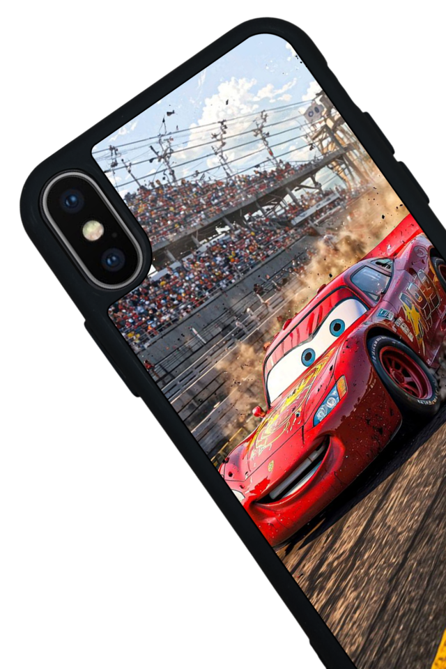 iPhone XS Max Uyumlu Şimsek McQueen Tasarımlı Glossy Premium Kılıf
