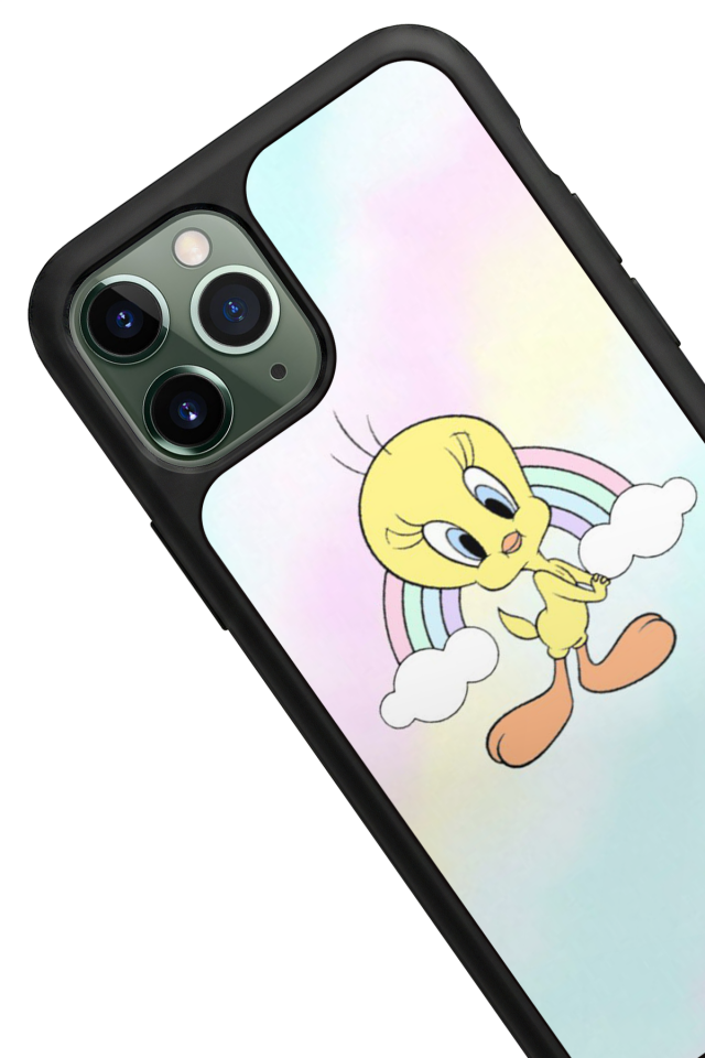 iPhone 11 Pro Uyumlu Tweety Tasarımlı Glossy Premium Kılıf