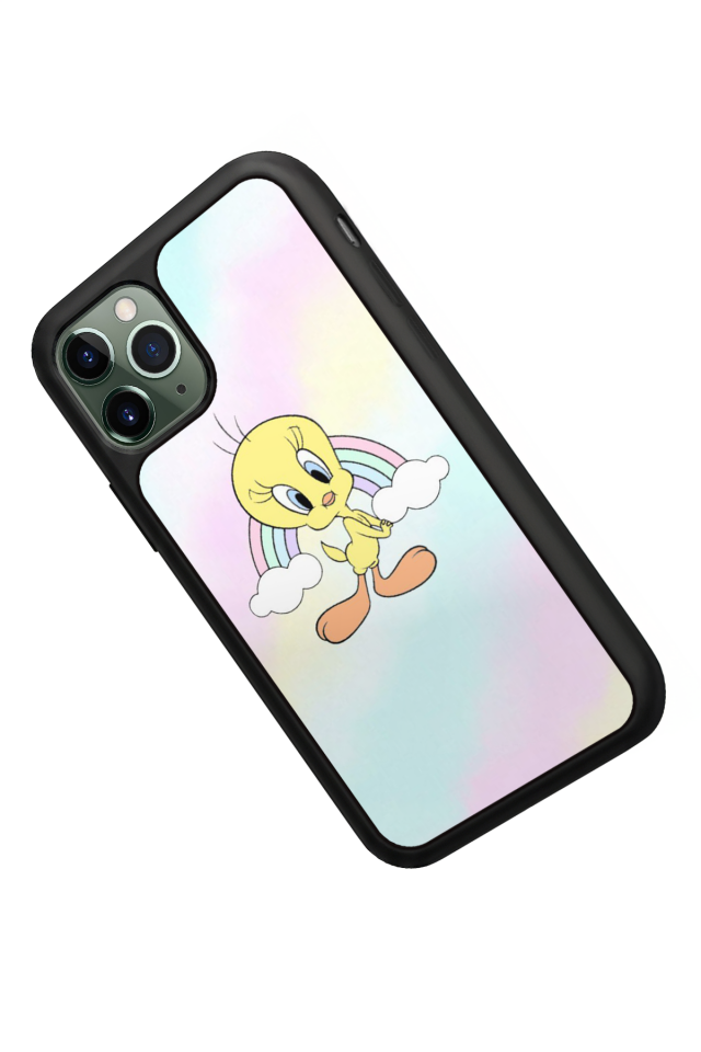 iPhone 11 Pro Uyumlu Tweety Tasarımlı Glossy Premium Kılıf