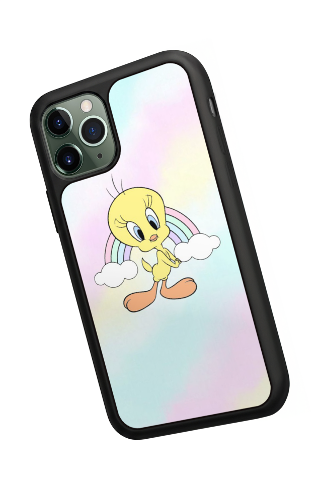 iPhone 11 Pro Uyumlu Tweety Tasarımlı Glossy Premium Kılıf