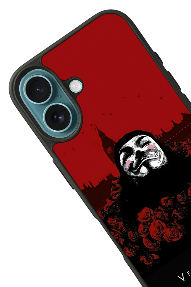 iPhone 16 Uyumlu Vendetta Tasarımlı Glossy Premium Kılıf