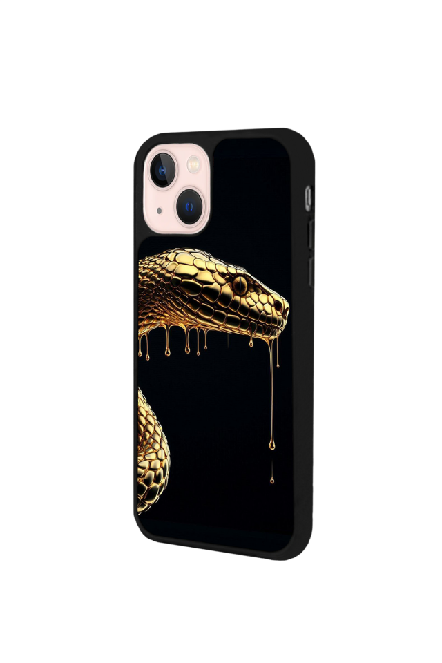 iPhone 14 Plus Uyumlu Yılan Tasarımlı Glossy Premium Kılıf